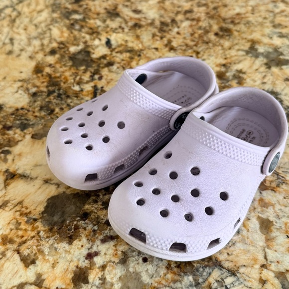 Authentic Crocs Classic Clogs Toddler Lavender Slip On Comfort Shoes Size C8 - Picture 4 of 7